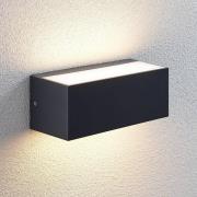 Lindby LED-utomhusvägglampa Nienke, 23 cm, saltvattenbeständig, IP65