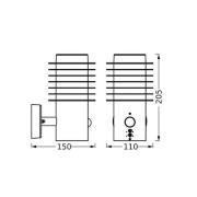 LEDVANCE LED-vägglampa Endura Style Rondo mörkgrå Sensor