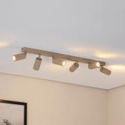 Luminex Link takspotlight, beige, längd 90 cm, 6 lampor.