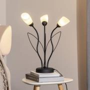 Jupiter Bordslampa Gloriosa, svart, glas, 3 lampor