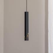 Luminex Tibia pendellampa, 1 lampa, svart, stål, GU10