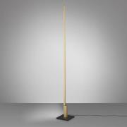 Quitani Talon LED-golvlampa anodiserad matt mässing