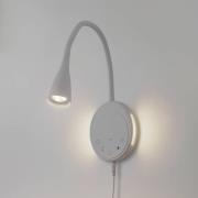 Lindby LED-läslampa Zayna, vit, CCT, USB, dimbar, timer