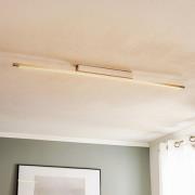 Quitani LED-taklampa Tolu, nickel, längd 118 cm