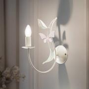 Luminex Vägglampa Summer, vit/grön/rosa, bredd 11 cm, stål