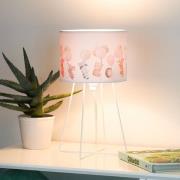 Duolla Freddy bordslampa, färgglad, djur, E14, höjd 32,5 cm