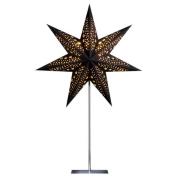 STERNTALER Pappersstjärna, svart, 7-uddig Ø 45 cm Höjd 70 cm