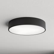 TEMAR LIGHTING Taklampa Cleo 400, svart, sensor, IP54, Ø 40 cm, metall