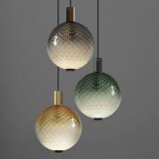 OLEV LED-pendellampa BEAM STICK NUANCE BALLOTON, grön Ø 35 cm 927