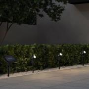 Reality Leuchten Solspot Obidos, svart matt, aluminium, 3-pack