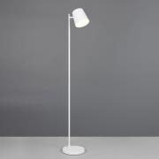 Reality Leuchten LED-golvlampa Blake, vit matt, metall, dimbar