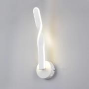 Reality Leuchten LED-vägglampa Ginko, vit matt, metall, höjd 45,5 cm