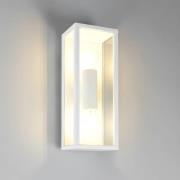 Trio Lighting Utomhusvägglampa Garonne, vit matt, tryckt aluminium, E2...