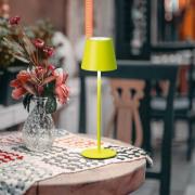 FH Lighting LED-bordslampa med batteri Viletto, ljusgrön, IP54