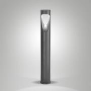 Fabas Luce LED-väglampa Teo, 80 cm hög, svart, metall, IP65