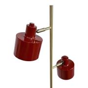 Dyberg Larsen Golvlampa Ocean, mörkröd, 160 cm, 2 lampor.