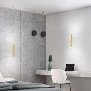 Fabas Luce LED-hänglampa Prado, mässing, metall, dimbar