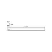 OSRAM LED-ljuslist SWITCH BATTEN, 57 cm, 3 000 K, vit