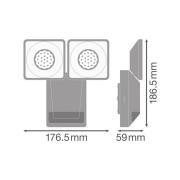 OSRAM LED-sensor utomhusstrålare ENDURA PRO, grå, IP55