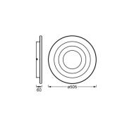 OSRAM LED-taklampa ORBIS SPIRAL LOOP 51 cm vit Sidelight