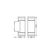 OSRAM utomhusvägglampa ENDURA CLASSIC IVE, mörkgrå, IP65