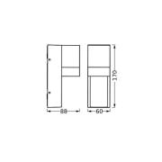 OSRAM utomhusvägglampa ENDURA CLASSIC ISIDOR mörkgrå IP65