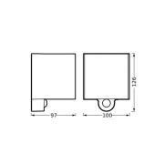 OSRAM LED-batteridriven utomhusvägglampa ENDURA STYLE Sensor grafit US...