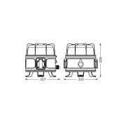 OSRAM LED-arbetslampa VALUE 360°, svart, IP54-uttag