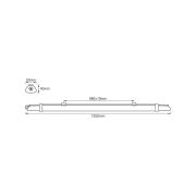 OSRAM LED-våtrumslampa SUBMARINE SLIM VALUE, 125 cm, IP65