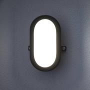 OSRAM LED-utomhusvägglampa BULKHEAD, svart 11 W plast IP54