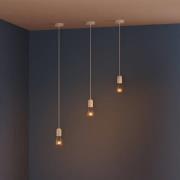 OSRAM Hänglampa VINTAGE 1906 ROUND, vit, gips, Ø 12 cm