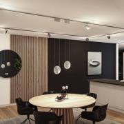 Paulmann URail-pendel Alejandro krom 4 000 K 3-stegs dimbar