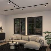 Paulmann URail-skenespot Salt, svart matt, GU10