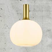 Nordlux Hänglampa Alton med glasskärm vit Ø 25cm