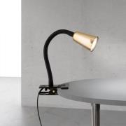 ORION Klämlampa Dotty, mässingsfärgad, höjd 33 cm, GU10