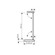 LED-skrivbordslampa MAULstudy, silverfärgad, 49 cm, E27
