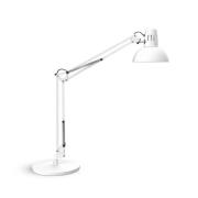 Skrivbordslampa MAULstudy, vit, stål, höjd 49 cm