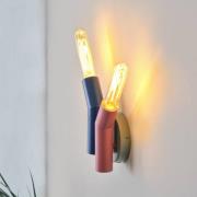 OSRAM vägglampa Decor Straw, 2 lampor, färgglad, stål, E27