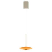 LOOM DESIGN LED-pendellampa Solene, orange, glas, Ø 20 cm