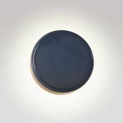 MARSET LED-vägglampa Caramel, blå, Ø 28 cm, TRIAC, glas