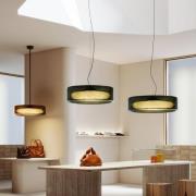 MARSET LED-hänglampa Ringo, Ø 70 cm, mörk rökgrå