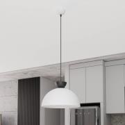 EMIBIG LIGHTING Pendellampa Lunaro, vit, Ø 40 cm, metall
