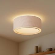 Lindby taklampa Soula, Ø 60 cm, beige, plast, E27