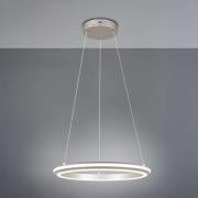 Trio Lighting LED-pendellampa Amador, Ø 45 cm, nickelfärgad, metall, C...
