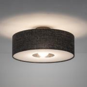 Nowodvorski Lighting Taklampa Amarela M, svart melange, textil, E27