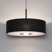 Nowodvorski Lighting Hänglampa Amarela L, svart melange, textil, E27