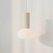 ALDEX Hänglampa Flo, beige, 1 lampa, glas