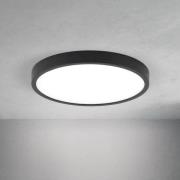ORION LED-taklampa Disc, svart Ø 24 cm, CCT metall/plast