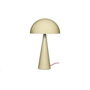 HÜBSCH Bordslampa Mush, sand, metall, höjd 50 cm