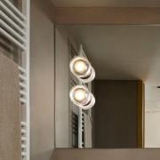 MARSET LED-utomhusvägglampa ROC, vit, 14 cm, IP65, TRIAC